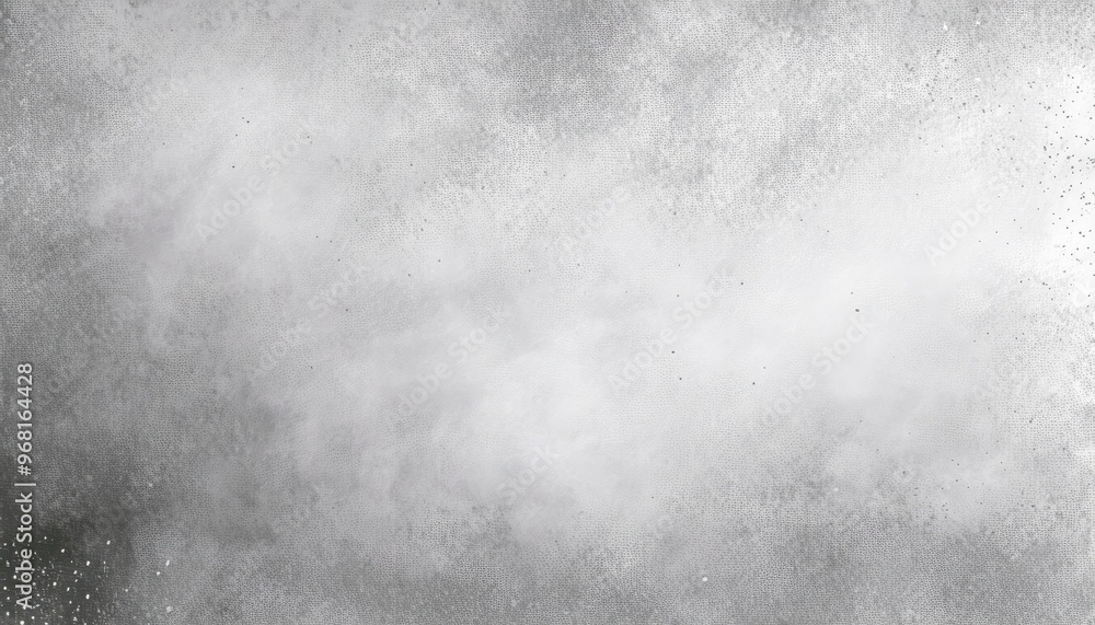Poster Abstract Ethereal Fog. Soft Gradient of Misty Grayscale Textures with Subtle Splatter and Brushstroke Details Blending into a Dreamlike, Light-Infused Cloudscape