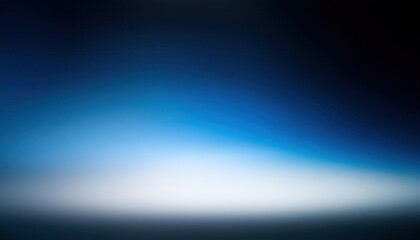 Abstract Gradient Motion: Dark Blue to Light Horizon with Subtle Curved Streaks in a Smooth Fade from Shadowy Depths to Bright Light Transition