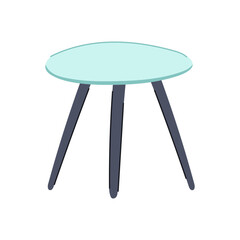 transparent glass table cartoon. durable versatile, chic sophisticated, sturdy polished transparent glass table sign. isolated symbol vector illustration