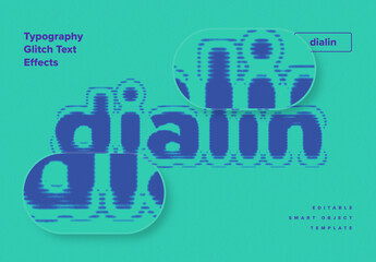 Retro Typography Glitch Text Effects