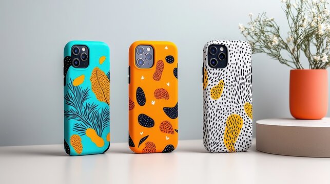 Modern Personalized Smartphone Case with Custom Design, Ideal Tech Gift - 3D Illustration