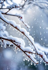 unique fusion rain snow patterns creating harmonious visual display nature, atmospheric, blend, blue, clouds, cool, contrast, crystal, droplets, dynamics