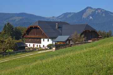 Residential house in Sankt Wolfgang at Schafberg, Salzkammergut, Upper Austria, Austria, Europe
