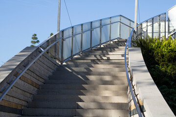 modern outdoor staircase leading upward