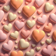 Obraz premium Heart Shaped Pattern