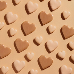 Obraz premium Heart Shaped Pattern