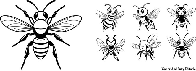 Yellowjacket Jacket hand-drawn coloring page and outline vector design