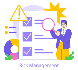 Business Operations. Flat Vector Illustration