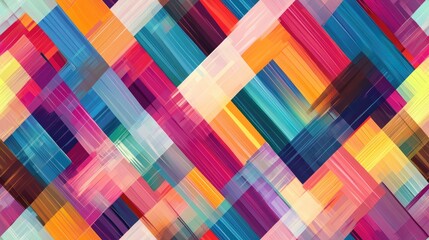 abstract background multicolored intersecting striped pattern trendy woven texture geometric checkered illustration for interior decor fabric garment gift wrapping and graphic design