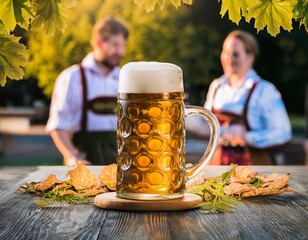 Octoberfest beer festival celebration