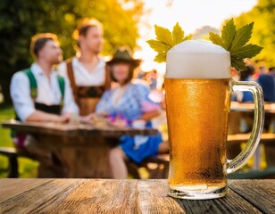 Octoberfest beer festival celebration