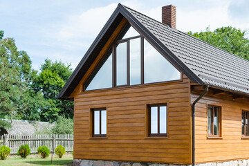 A fragment of a renovated old house