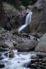 waterfall in the mountains