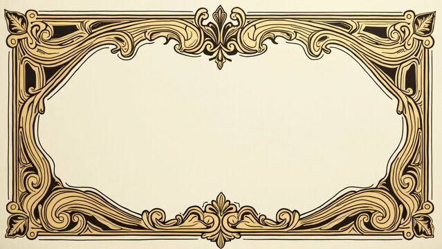 Ornate Decorative Frame with Intricate Details