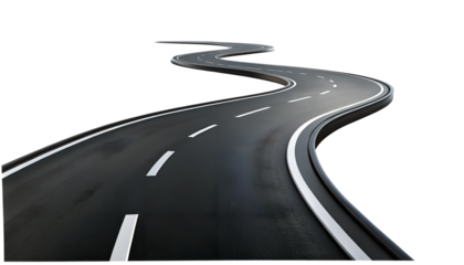 3D winding road 