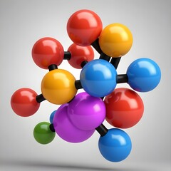 molecule 3d render