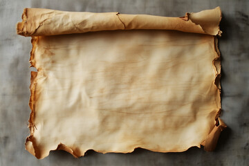 ancient crumpled parchment