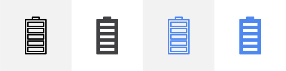 charged icon vector set use for web ui or app