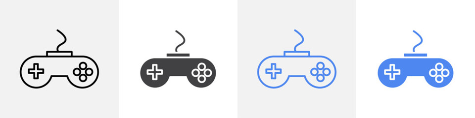 controller icon vector set use for web ui or app