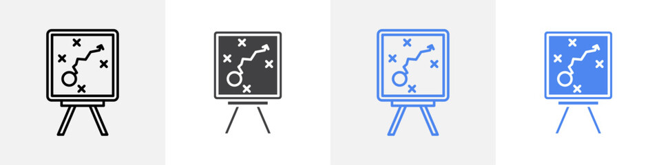 map on board icon vector set use for web ui or app