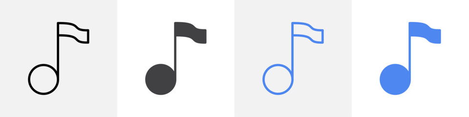 music node icon vector set use for web ui or app