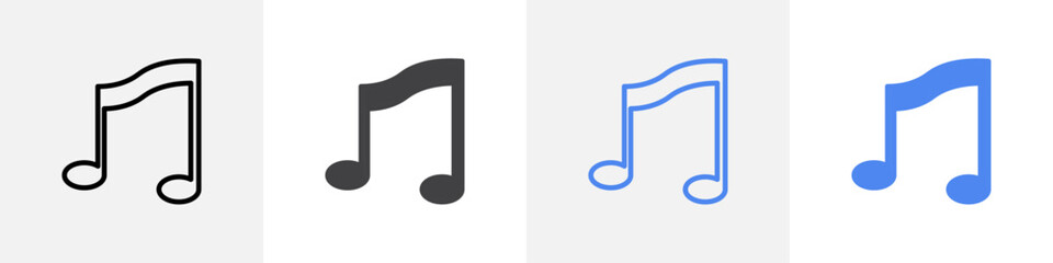 music node icon vector set use for web ui or app