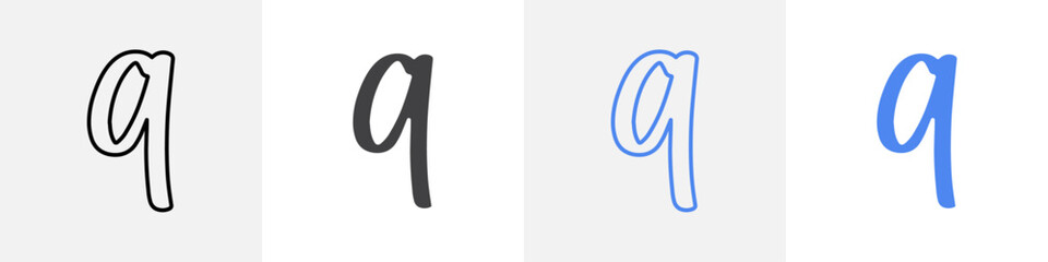 number 9 icon vector set use for web ui or app