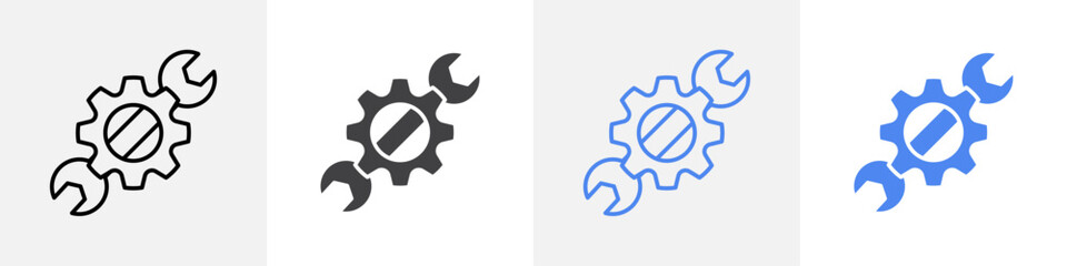 repair icon vector set use for web ui or app