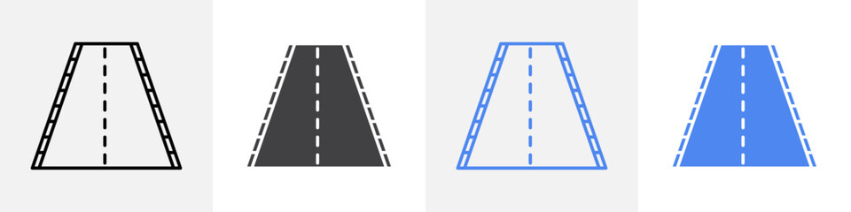 road icon vector set use for web ui or app