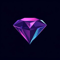 Diamond logo on isolated background