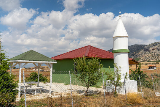 Small mosque or masjid (Mescid) belonging to Muslims in a rural area