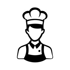 Chef Clipart Silhouette Icon - SVG & PNG Transparent Background