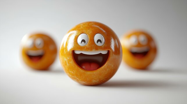 Yellow surprised face emoji