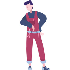 Man technician vector maintenance male worker icon