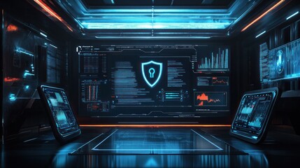 Obraz premium Futuristic Security System