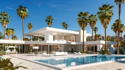 Fototapeta premium Modern Desert Oasis