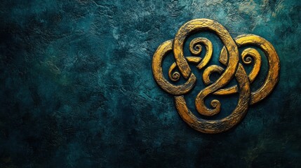 captivating celtic symbols on a dark backdrop, perfect for a celtic patterns concept banner design