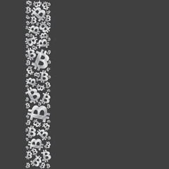 Gray Metallic Bitcoin Strip