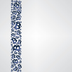 Metallic Blue Bitcoin Strip