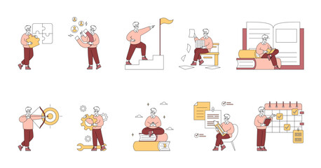 Business People. Flat Vector Illustration