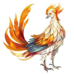 Obraz premium Grouse Light element fantasy cartoon isolated whitebackground 16:9