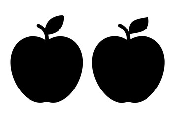 Apple fruit pixel icon simple design