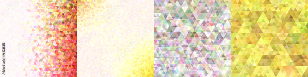 Poster abstract triangle polygon backgrounds with opacity