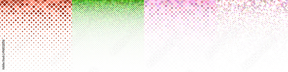 Poster abstract diagonal square pattern collection
