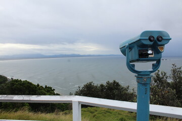 coin operated binoculars on the beach in Australia