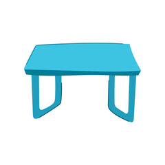 easy plastic table cartoon. clean foldable, stackable indoor, outdoor picnic easy plastic table sign. isolated symbol vector illustration