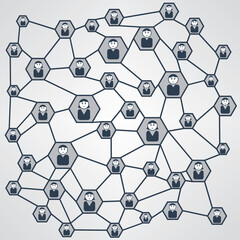 Business network flowchart diagram