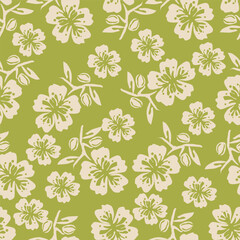 Textile and digital seamless floral vector design