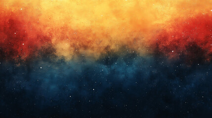 Obraz premium Grainy Dark Blue and Orange Abstract Background for Banner or Poster Design
