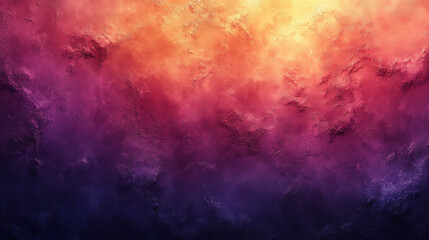 Abstract Grainy Poster Background in Purple, Orange, Beige Tones